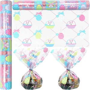 AnapoliZ Easter Cellophane Wrap Roll | 100’ 1 Count (Pack of 1), Multi Color  - Picture 1 of 4