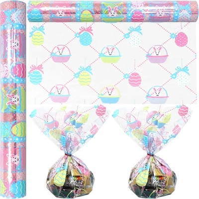 AnapoliZ Easter Cellophane Wrap Roll | 100’ 1 Count (Pack of 1), Multi Color  - Image 1 of 4