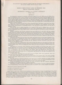 Mexia-Talco Fault Line in Hopkins and Delta Counties, Texas. Bulletin of AAPG. - Imagen 1 de 1