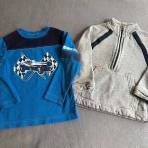 LOT of Kids Tops Hanna Andersson LS Shirt Tea Collection 1/4 Zip Pullover Boys 4 - Picture 1 of 14