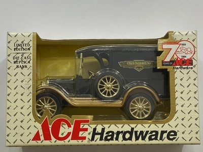 ERTL Diecast 1923 Chevrolet Delivery Van Bank 1/25 Scale Ace Hardware 70 Years - Image 1 of 4