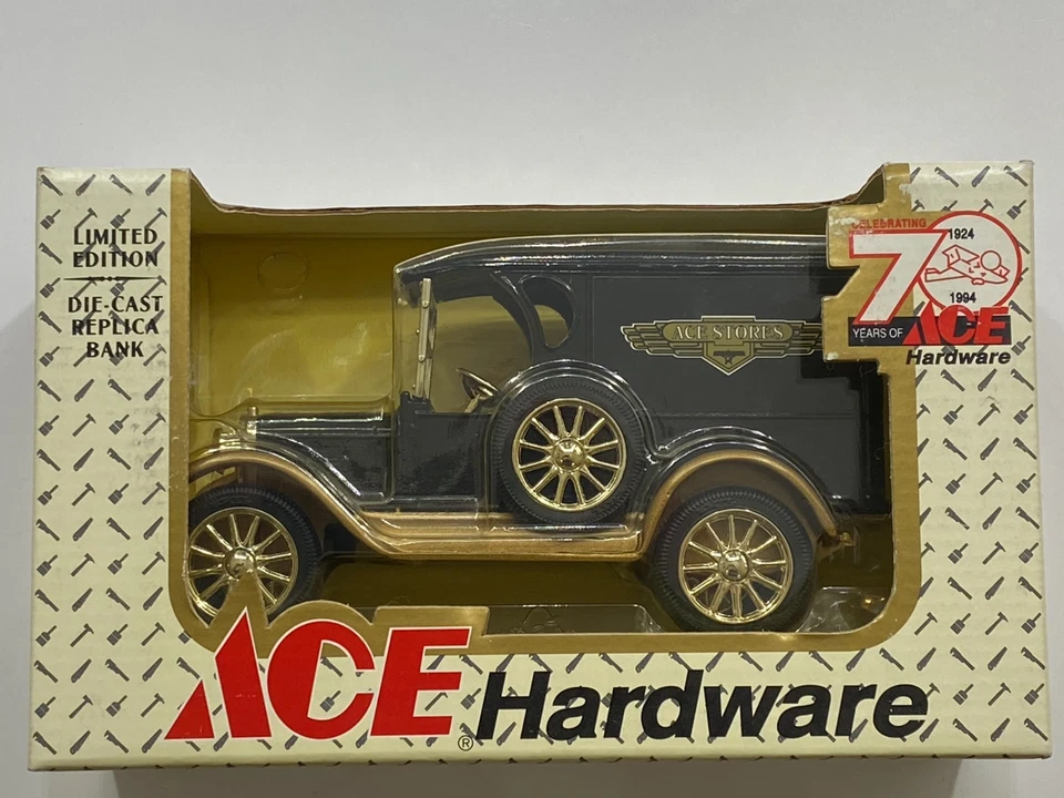 Ertl Diecast Ace Hardware 70th Anniversary 1923 Chevy Delivery Van Bank 1 25