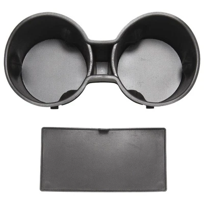 Front Floor Console Cup Holder Insert with Mat For 15-2020 Chevrolet Tahoe GMC E Foto 1 de 4