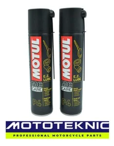 MOTUL Motorcycle Care P4 E.Z Lube Multi Protection Spray 2 x 400ml Pack - Picture 1 of 1
