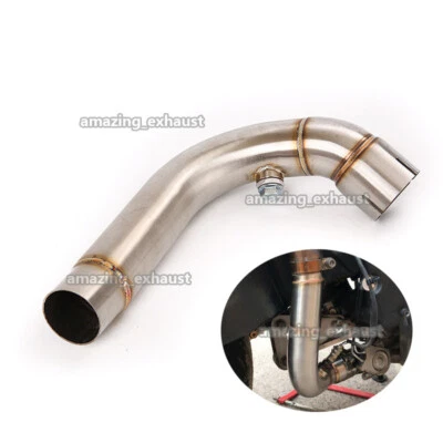 Motorbike Slip On Original Exhaust Mid Link Pipe For Honda CBR600RR F5 2007-2020 - Image 1 of 4