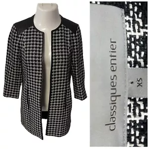 Classiques Entier Blazer Womens XS Longline Open Face Work Office Casual Pockets - Picture 1 of 19