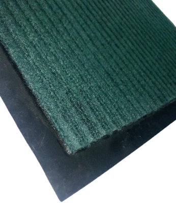 SK PRODUCTS All Purpose Utility Door Floor Mat Office Home Entrance Rug 18x24" Ribbed Green