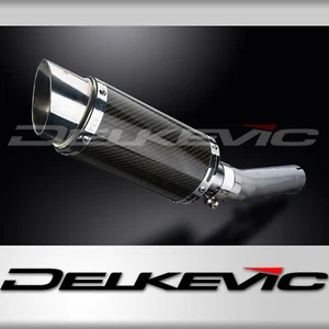 Honda CBR600 F3 1995-1998 Delkevic Slip On 8" Round Carbon Exhaust Muffler Kit - Picture 1 of 5