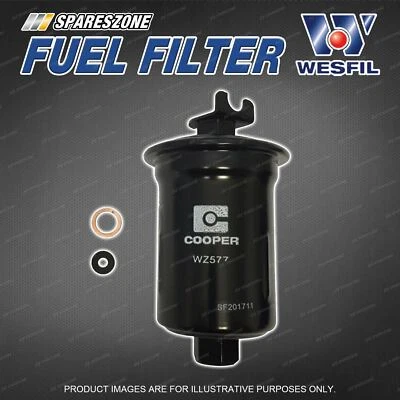 Wesfil Fuel Filter for Mitsubishi Triton MK Petrol 2.4 3.0 Refer Z577 - image 1 of 2