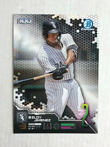 ELOY JIMENEZ 2019 Bowman Chrome Top 100 SP RC JUMBO 5x7 13/49! #2! WHITE SOX! - Picture 1 of 3