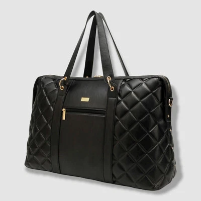 $199 Bolso de Viaje BADGLEY MISCHKA Para Mujer Negro Acolchado Bolso de Fin de Semana Foto 1 de 4