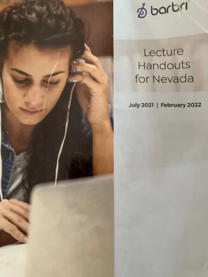 FEB 2022 Barbri Bar Exam Review Lecture Handouts for Nevada FILLED IN + Bonus NV - Image 1 of 4