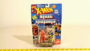 X-Men Steel Mutants Juggernaut vs Cyclops Toy Biz 1994 Die Cast moc - Picture 1 of 9