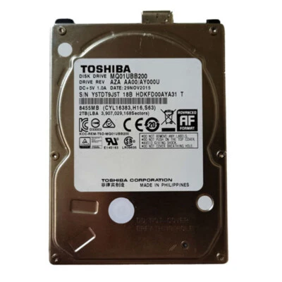 Toshiba 2TB MQ01UBB200 2.5" USB 3.0 Portable External HDD Hard Disk Drive - Image 1 of 3