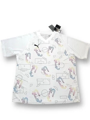 NUEVO CON ETIQUETAS $55 Camisa Puma Para Hombre NEYMAR JR THRILL JERSEY Blanca Talla XL 605670 Foto 1 de 4