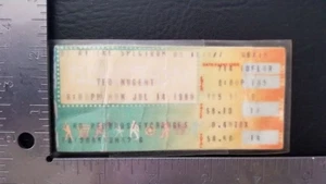 TED NUGENT / DEF LEPPARD - VINTAGE LAMINATED JULY 14, 1980 CONCERT TICKET STUB - Picture 1 of 2