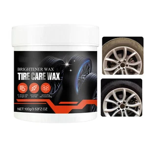 Tire Wax Long Lasting Wheel Cleaner Wax 100g Polishing Car Detailing Rim - Picture 1 of 12
