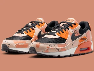 NIKE AIR MAX 90 Camo Pack Mens US 12 Beige Orange Casual Sneakers Shoes NEW ☑️ - Picture 1 of 8