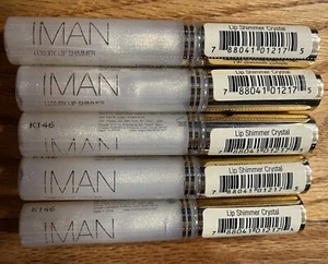 Bundle Lot of 5 Iman Cosmetics Luxury Moisturizer Lip Shimmer Crystal New - Picture 1 of 3