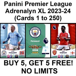 Panini Premier League Adrenalyn XL 2024 23/24 (1 to 250) **Please Select Cards**