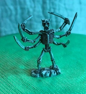 Skelett Metall D&D Mini Miniatur 6 Arme Horned Undead Arachno Assassin 03481 - Bild 1 von 2