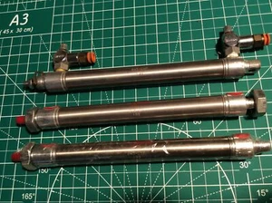 3 pc Bimba 045-DXP/DX Air Cylinder Pneumatic New/used One DXP is Used (42) - Picture 1 of 4