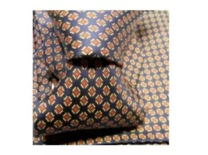 Complet Homme Cravate 8 Soie Imprimée Complète À Pochette De Poche M Italie - Imagen 1 de 2