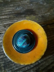 Handmade Button Brooch - Mustard & Teal  - Picture 1 of 2