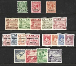 SELLOS DE NAURU #1...42 -- CONJUNTOS Y SINGLES, PRIMERAS EMISIONES -- 1916 -- SIN USAR - Imagen 1 de 2