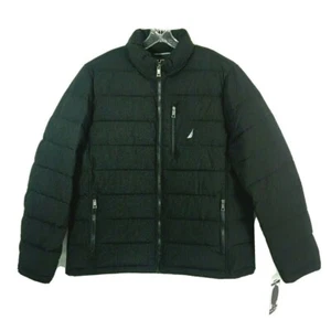 Nautica Mens Performance Puffer Jacket Water Resistant Small Black - Picture 1 of 7