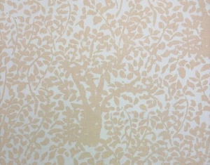 QUADRILLE ARBRE DE MATISSE REVERSE BEIGE FLORAL TREE FABRIC 2.3 YARDS 52"W - Picture 1 of 6