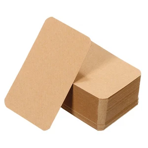 3.5" x 2" Blank Paper Business Cards Small Index Flash Cards Note, Brown 300pcs - Picture 1 of 7