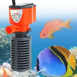 3 in 1 Aquarium Filter Submersible Oxygen Internal Fish-Tank Air-Water- New - Picture 1 of 12