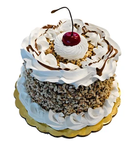 DECIKES Pastel Falso Comida Artificial Nutty Butty Cake - Imagen 1 de 8