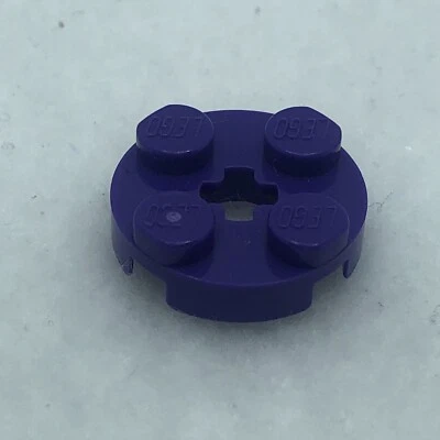 LEGO 4032 Placa Púrpura Oscuro, Redonda 2 x 2 con Agujero de Eje (x1) Foto 1 de 2
