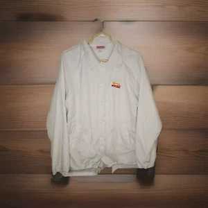 Vintage In-N-Out Burger Jacket Mens Large RARE Hartwell Official White Made USA - Picture 1 of 6