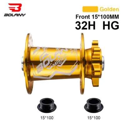 Buje de eje pasante para bicicleta de montaña HG 4 rodamientos sellados BOOST 15x100/142x12MM buje 32H Foto 1 de 4