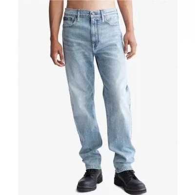 Calvin Klein LIMELIGHT Men's Denim High Rise Straight Leg Jeans, US 34x34 - Image 1 of 4