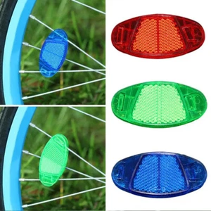 2Pcs Cycling Bike Spoke Reflector Safety Warning Wheel Rim Reflective Lights - Picture 1 of 18