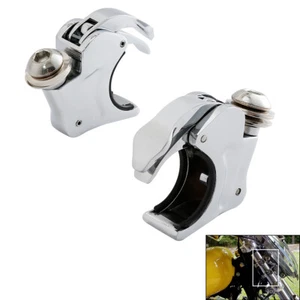 39mm Quick Release Windscreen Clamps Fit For Harley Dyna Sportster Custom - Picture 1 of 11