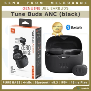 NEW Genuine JBL Tune Buds True Wireless Noise Cancelling ANC Earbuds Black USB-C - Picture 1 of 11