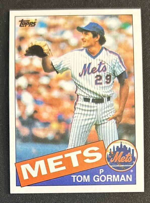 1985 Topps Tom Gorman Baseball Card #53 Mets Pitcher EXMT O/C - Image 1 of 2