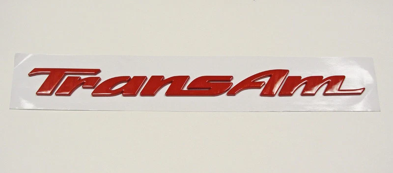 Pontiac Firebird 1993-2002 transmisión automática placa de puerta emblema letras 93-02 rojo cantidad 1 Foto 1 de 1