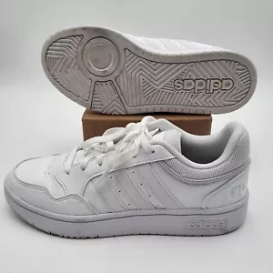 Adidas Hoops 3.0 Low Classic All White Shoes Womens 8 GW3036 - Picture 1 of 10