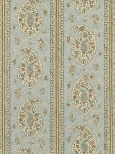 GP & J Baker Coromandel Blau/Sand Stoff 4,2 Meter (UVP 115£ pro Meter) - Bild 1 von 1