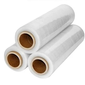 Película elástica soplada 20" x 6500'. Envoltura elástica transparente para máquina, calibre 70. Te - Imagen 1 de 7