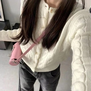 Breezy Women's Knitwear Cardigan in Casual Vintage Look with Embroidery - Picture 1 of 16