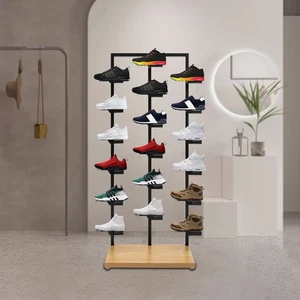 Scarpiera free standing negozio espositore scarpe scaffale per 18 paia - Foto 1 di 16
