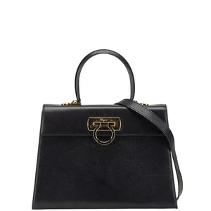 Salvatore Ferragamo Gancini Handbag Shoulder Bag 2WAY O21 2181 Women 【Used】 - Picture 1 of 15