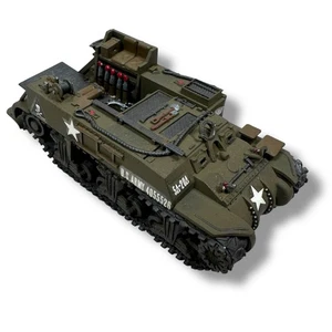 Vehículo de exhibición militar GMC M12 de colección plástico verde escala 1:72 modelo construido - Imagen 1 de 8